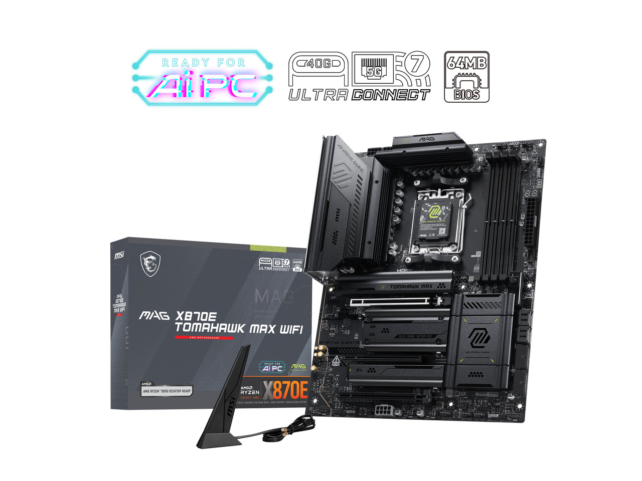 Placa base MSI MAG X870E TOMAH - X870E Atx Motherboard reseña y precio