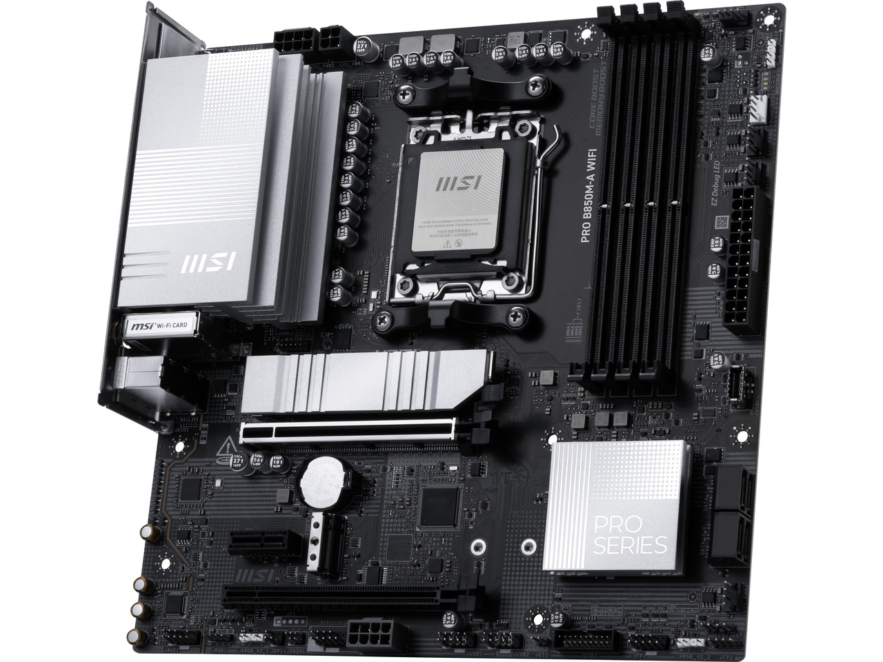 MSI PRO B850M-A WIFI AM5, Wi-F - Am5 Micro Atx Pcie 5.0 Motherboard reseña y precio